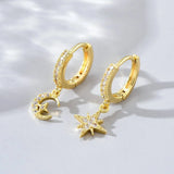 Sophie | Mismatched star & moon earrings