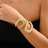 Maya | Classic geometric twisted open bracelets