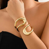 Maya | Classic geometric twisted open bracelets