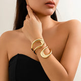 Maya | Classic geometric twisted open bracelets