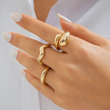 Elena | 3-piece vintage snake ring set