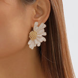 Sophie | Large petal irregular stud earring